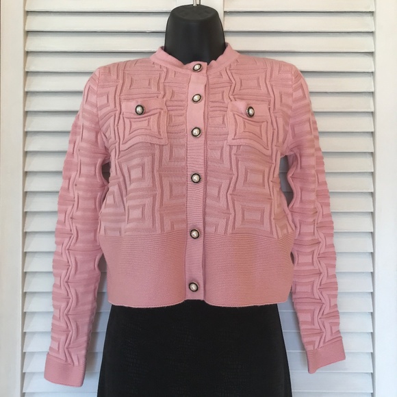 Pink Knit Cardigan- Cropped! EUC 3/$19 - Picture 2 of 12